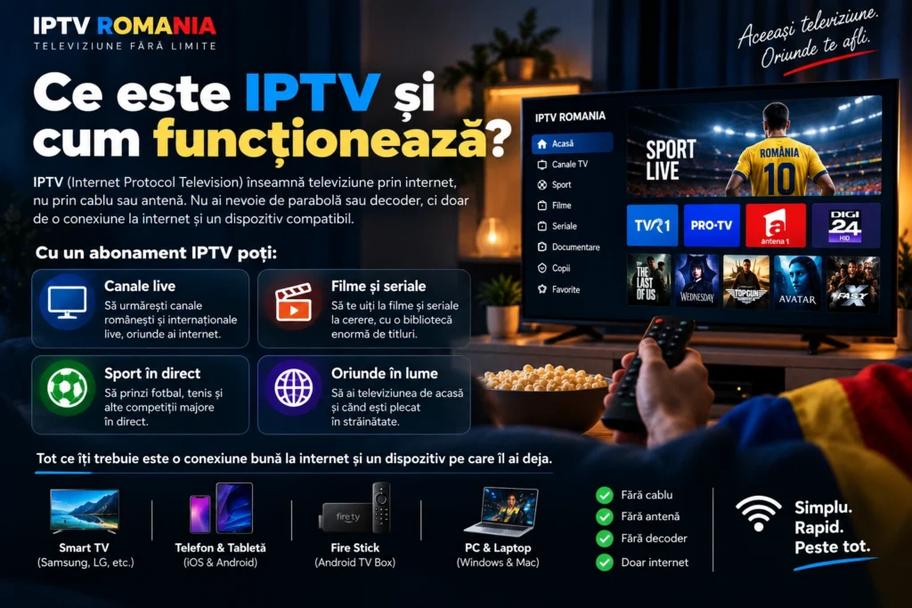Ce este IPTV și cum funcționează?